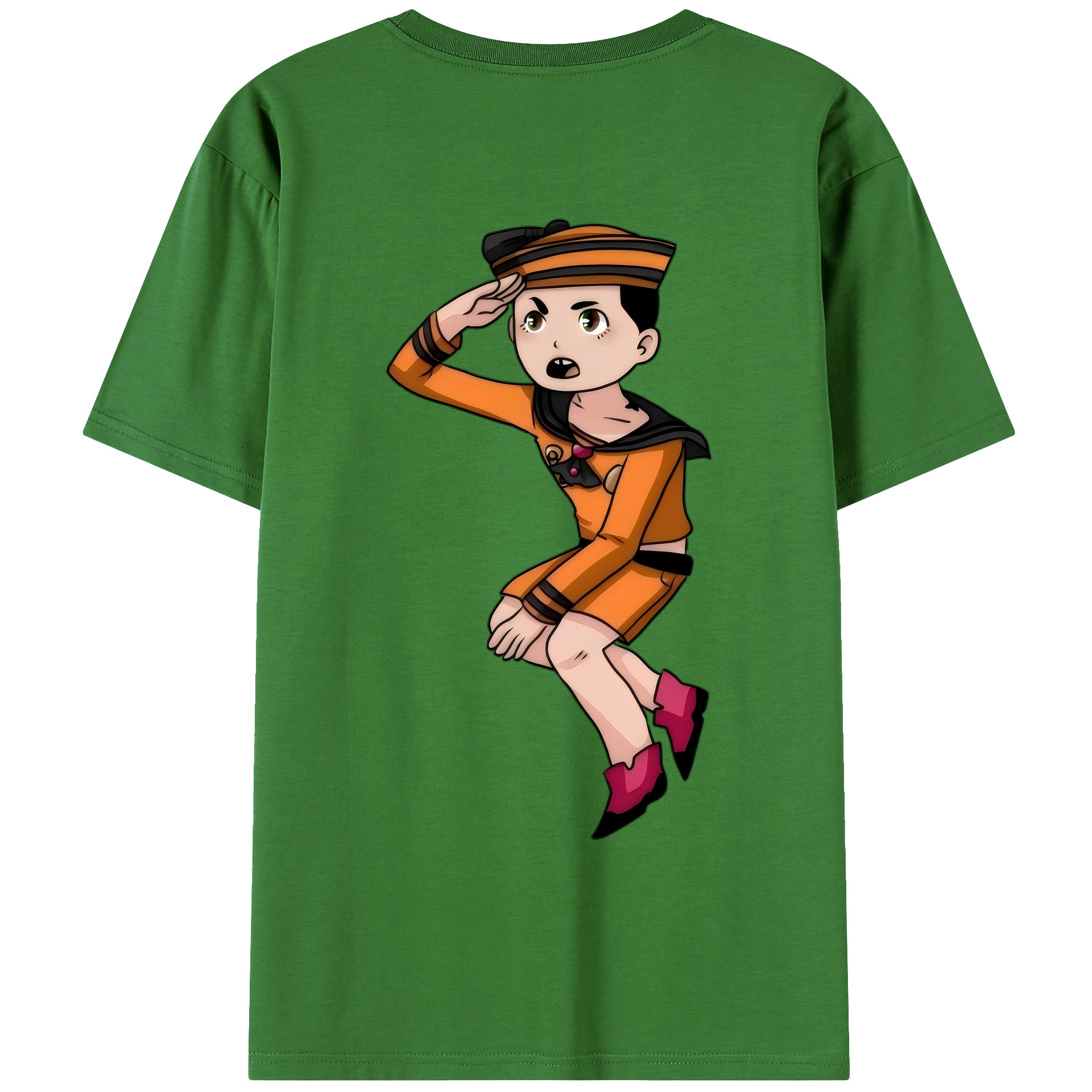 （画像用） ジョジョの奇妙な冒険 東方定助 JoJo's Bizarre Adventure Higashikata Josuke レディース半袖Tシャツ(バックプリント)